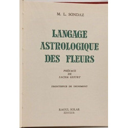 Langage astrologique des fleurs