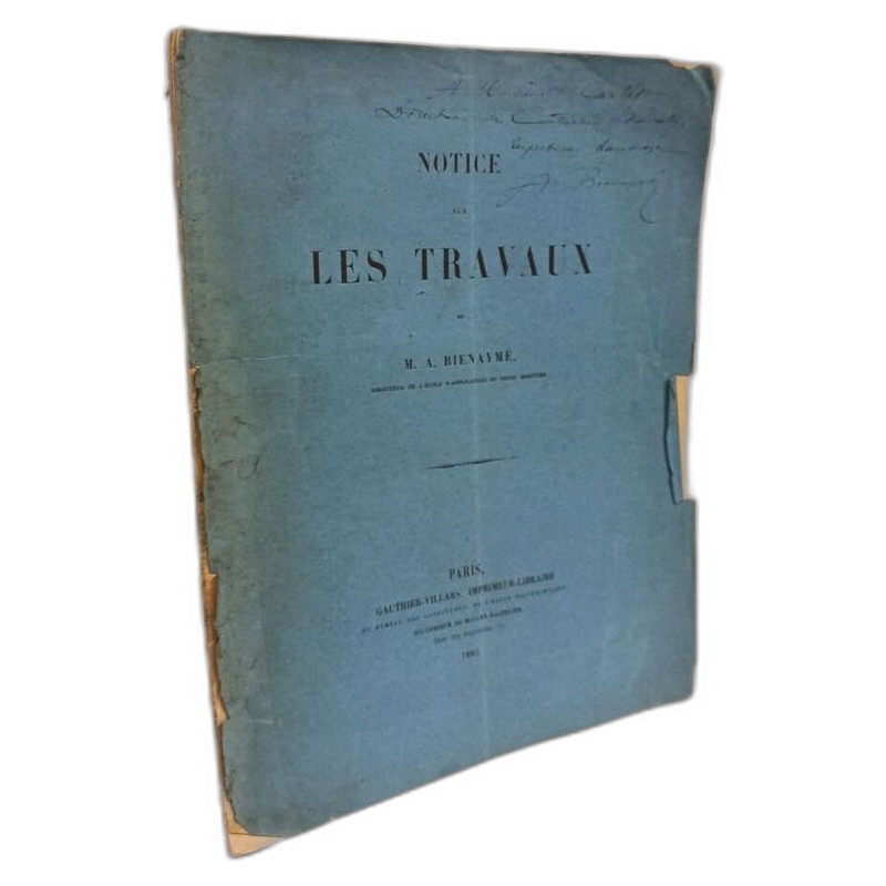 Notice sur les travaux de M.A. Beinaymé