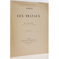 Notice sur les travaux de M.A. Beinaymé