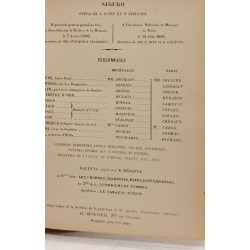 Sigurd opéra en 4 actes et 9 tableaux
