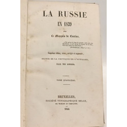 La Russie en 1839 - TOME QUATRIEME - 5e éd. revue corrigée et...