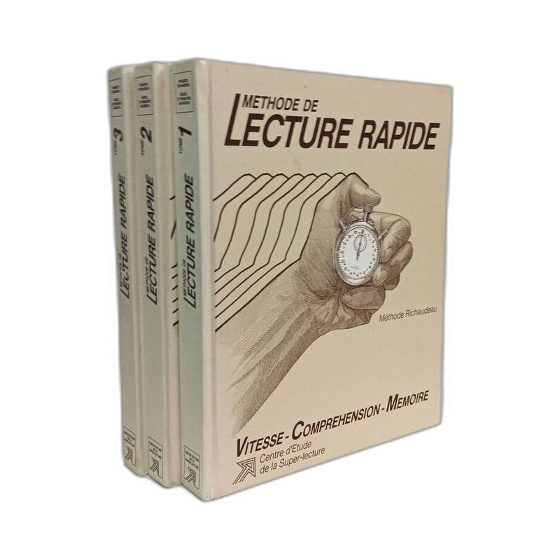 Méthode de lecture rapide TOME I TOME II TOME III --- vitesse -...