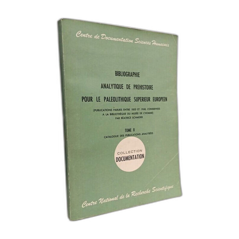 TOME II catalogue des publications analysées --- Bibliographie...