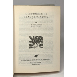 Dictionnaire Français - Latin