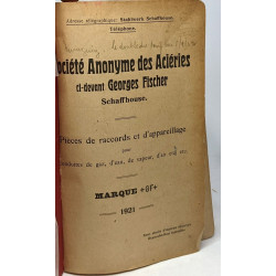 Sociétét Anonyme des aciéries ci-devant Georges Fischer -...