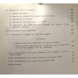 Les peupliers dans la prouction du bois et l'utilisation des...