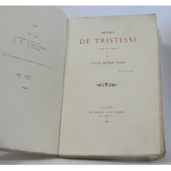 Heures de tristesse vers et prose