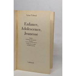 Enfance Adolescence Jeunesse