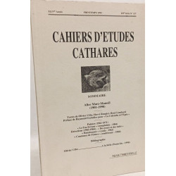 Cahiers d'études cathares - revue trimestrielle -- N°137 et 141...