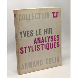 Analyses stylistiques - 3e édition