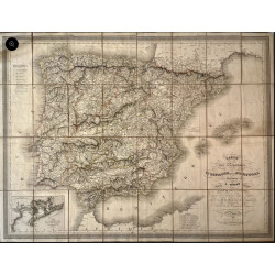 Carte des royaume d'Espagne et de Portugal dressée par L. Vivien...