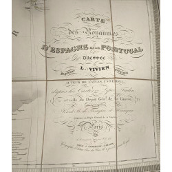 Carte des royaume d'Espagne et de Portugal dressée par L. Vivien...