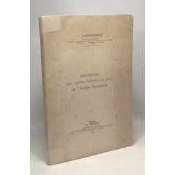 Introduction aux textes hébreu et grec de l'Ancien Testament
