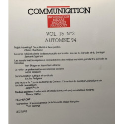 Communication information - VOL. 15 n°2 automne 94 ---...