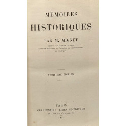 Mémoires historiques - Troisième édition