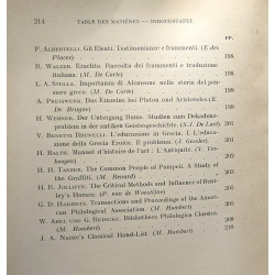 L'antiquité classique - revue semestrielle - dixième année tome X 1941
