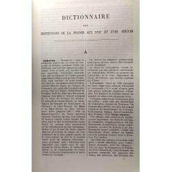 Dictionnaire des institutions de la France aux XVIIe et XVIIIe siècles