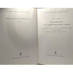 Inschriften Auf Korinthischen Vasen - archäologisch-epigraphische...