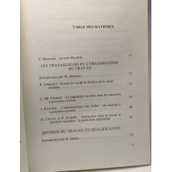 Division du travail - Colloque de Dourdan