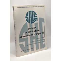 Bulletin de littérature générale et comparée - N°26 Automne 2000 -...