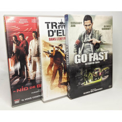 3 DVDs d'action: Go Fast + Nid de guêpes + Tireurs d'élites