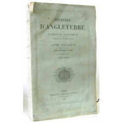 Histoire d'Angleterre sous le règne de Guillaume III pour faire...