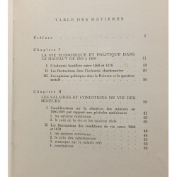 Misères et luttes sociales dans le hainaut 1860-1869