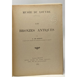 Les bronzes antiques - musée du Louvre