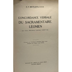Concordance verbale de sacramentaire Léonien - extrait de...