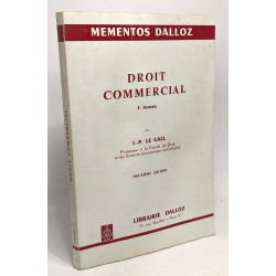 Droit commercial 3e année - 2e édition - mementos dalloz