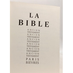 La bible - ancien et nouveau testament --- avec une aquarelle et...