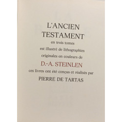 La bible - ancien et nouveau testament --- avec une aquarelle et...
