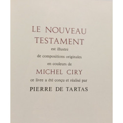 La bible - ancien et nouveau testament --- avec une aquarelle et...