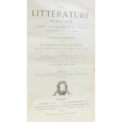 Tome III - cours V et VI - la littérature française depuis la...