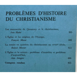 Revue de l'Université de Bruxelles - Problèmes d'histoire du...