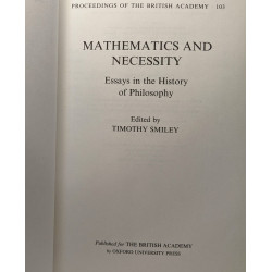 Mathematics and Necessity: Essays in the History of Philosophy