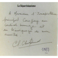 Le séparatisme (avec hommage de l'auteur)