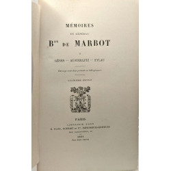 Mémoires du général Bon de Marbot TOME 1/ Gênes Austerlitz Eylau +...