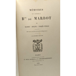 Mémoires du général Bon de Marbot TOME 1/ Gênes Austerlitz Eylau +...
