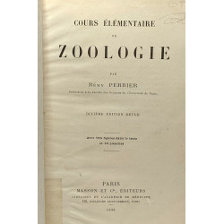 Cours élémentaire de Zoologie - dixième édition revue - 765...