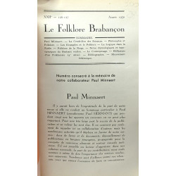 Le folklore brabançon - période TOME XXII - bulletin du service de...