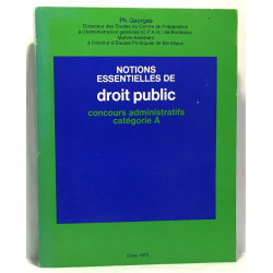 Notions essentielles de droit public