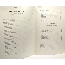 Les gouffres - proses