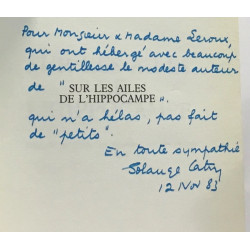 Sur les ailes de l'hippocampe - avec hommage de l'auteur