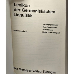 Lexikon der Germanistischen Linguistik --- 3 Bände in einem Band...