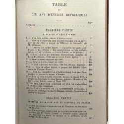 Dix ans d'études historiques - nouvelle édition revue avec le plus...