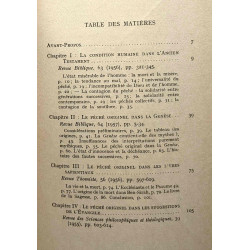 Le péché originel dans l'écriture - nouvelle édition aumentée -...