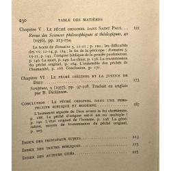 Le péché originel dans l'écriture - nouvelle édition aumentée -...