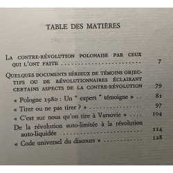 La Contre-révolution polonaise par ceux qui l'ont faite