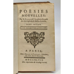 Poësies nouvelles TOME SECOND